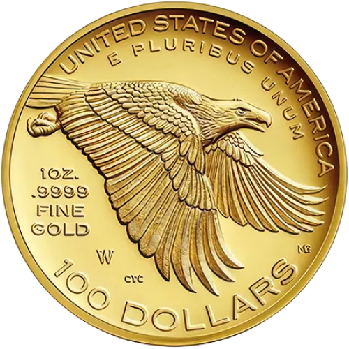 Монета золота "American Liberty High Relief" 2017р, ціна за грам 230.00 USD на 2026.07.06. Монети . Задня сторона