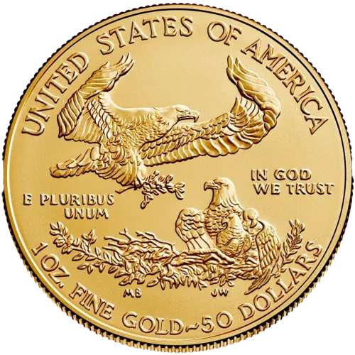 Монета золота "American Eagle Liberty" 33,9 г, ціна за грам 161.00 USD на 2026.07.06. Монети . Передня сторона