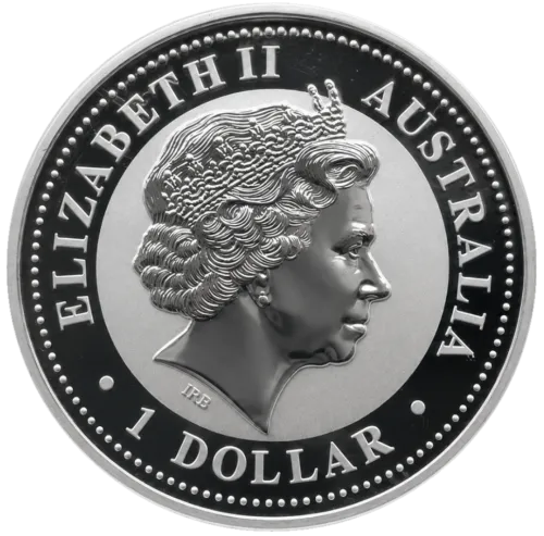 Монета срібна "позолочена рік свині" 31,1 г, ціна за грам 5.73 USD на 2026.08.20. Монети . Задня сторона