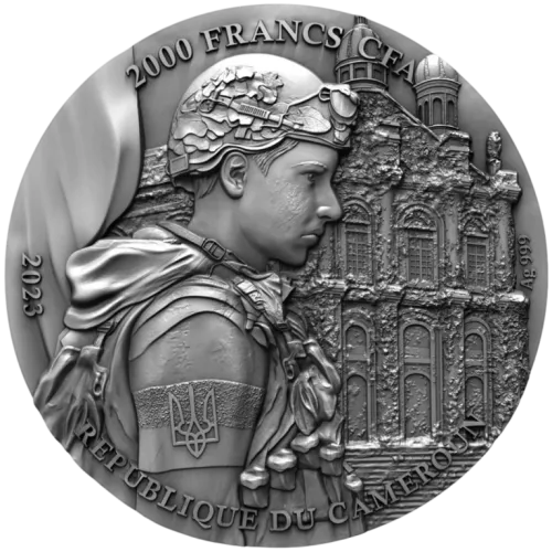 Монета срібна “Острів Зміїний” 62,2 г, ціна за грам 10.77 USD на 2026.08.20. Монети . Задня сторона