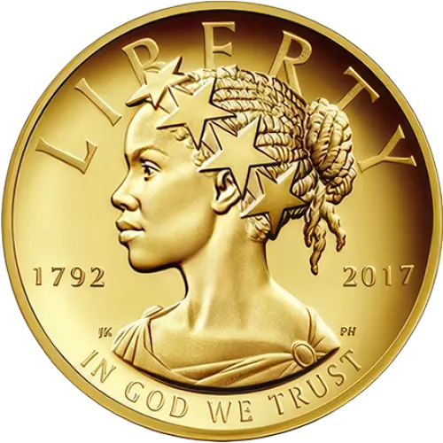 Монета золота "American Liberty High Relief" 2017р, ціна за грам 230.00 USD на 2026.07.06. Монети . Передня сторона