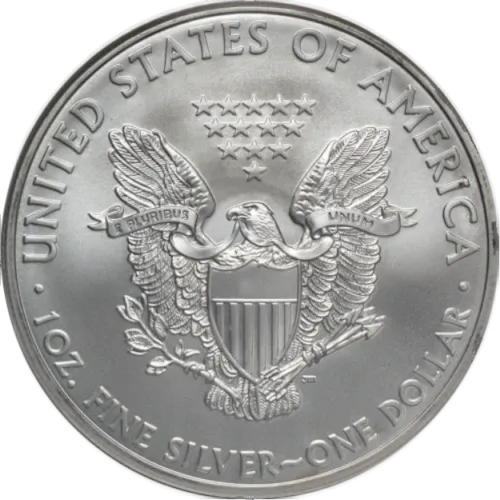 Монета срібна "American Eagle Liberty" 31,1г, ціна за грам 4.66 USD на 2026.07.06. Монети . Задня сторона
