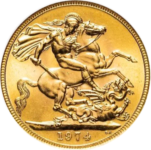 Монета золота  "Sovereign" 7,98 г, ціна за грам уточніть на сайті на 2026.07.06. Монети . Передня сторона