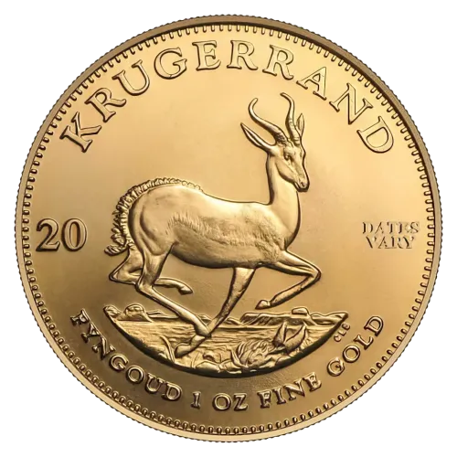 Монета золота “Krugerrand” 33.93 г, ціна за грам 142.00 USD на 2026.07.06. Монети . Передня сторона