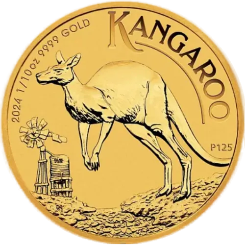 Монета золота “Australian Kangaroo” 3,11 г, ціна за грам уточніть на сайті на 2026.07.06. Монети . Передня сторона