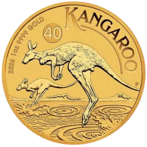 Монета золота “Australian Kangaroo” 31,1 г, ціна за грам 142.00 USD на 2026.07.06. Монети . Передня сторона