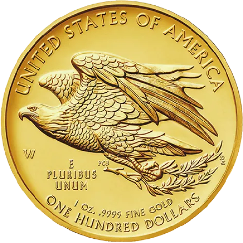 Монета золота "American Liberty High Relief" 2015р, ціна за грам уточніть на сайті на 2026.07.06. Монети . Задня сторона