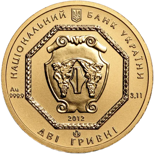 Монета золота “Архістратиг Михаїл” 3,11 г, ціна за грам уточніть на сайті на 2026.07.06. Монети . Задня сторона